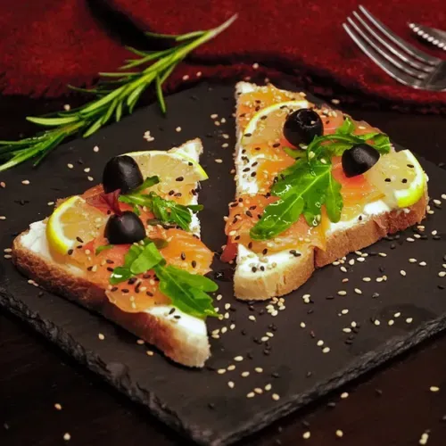 Toast cu somon